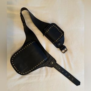 Black Festival Belt Bag